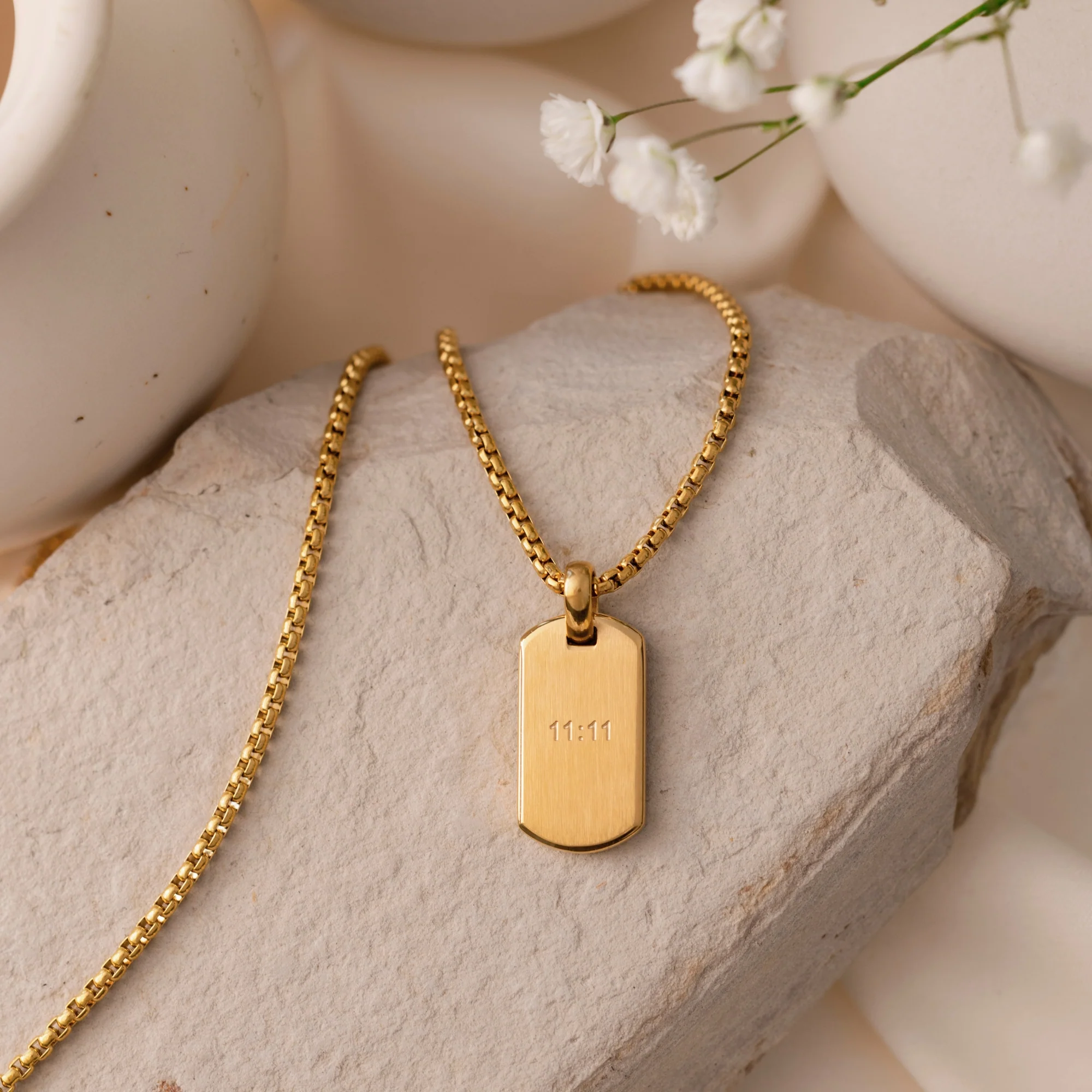 11:11 Tag Chain Necklace - Image 4