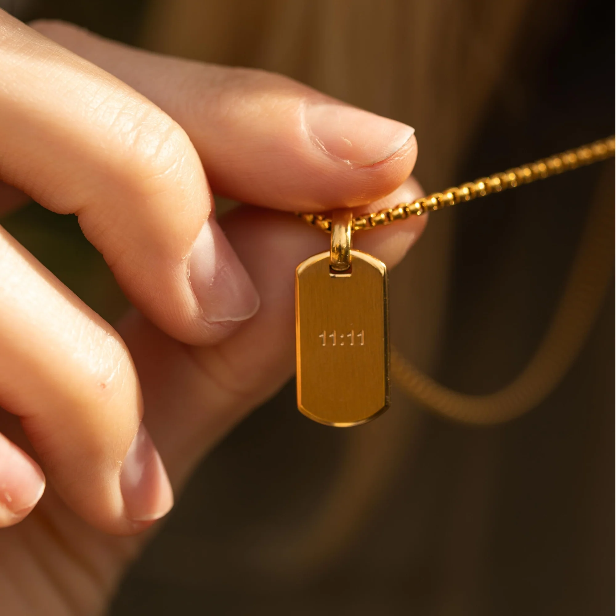 11:11 Tag Chain Necklace - Image 5