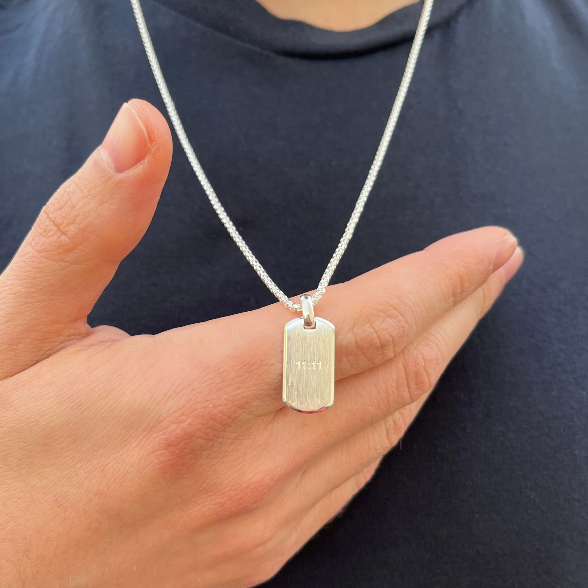 11:11 Tag Chain Necklace - Image 6