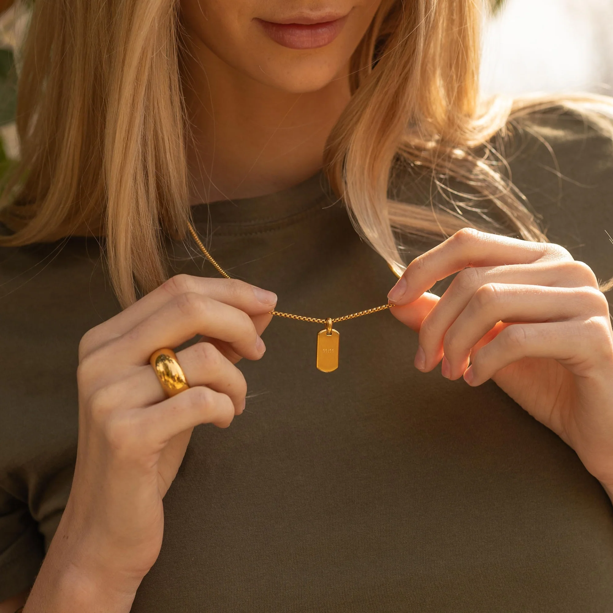 11:11 Tag Chain Necklace - Image 7