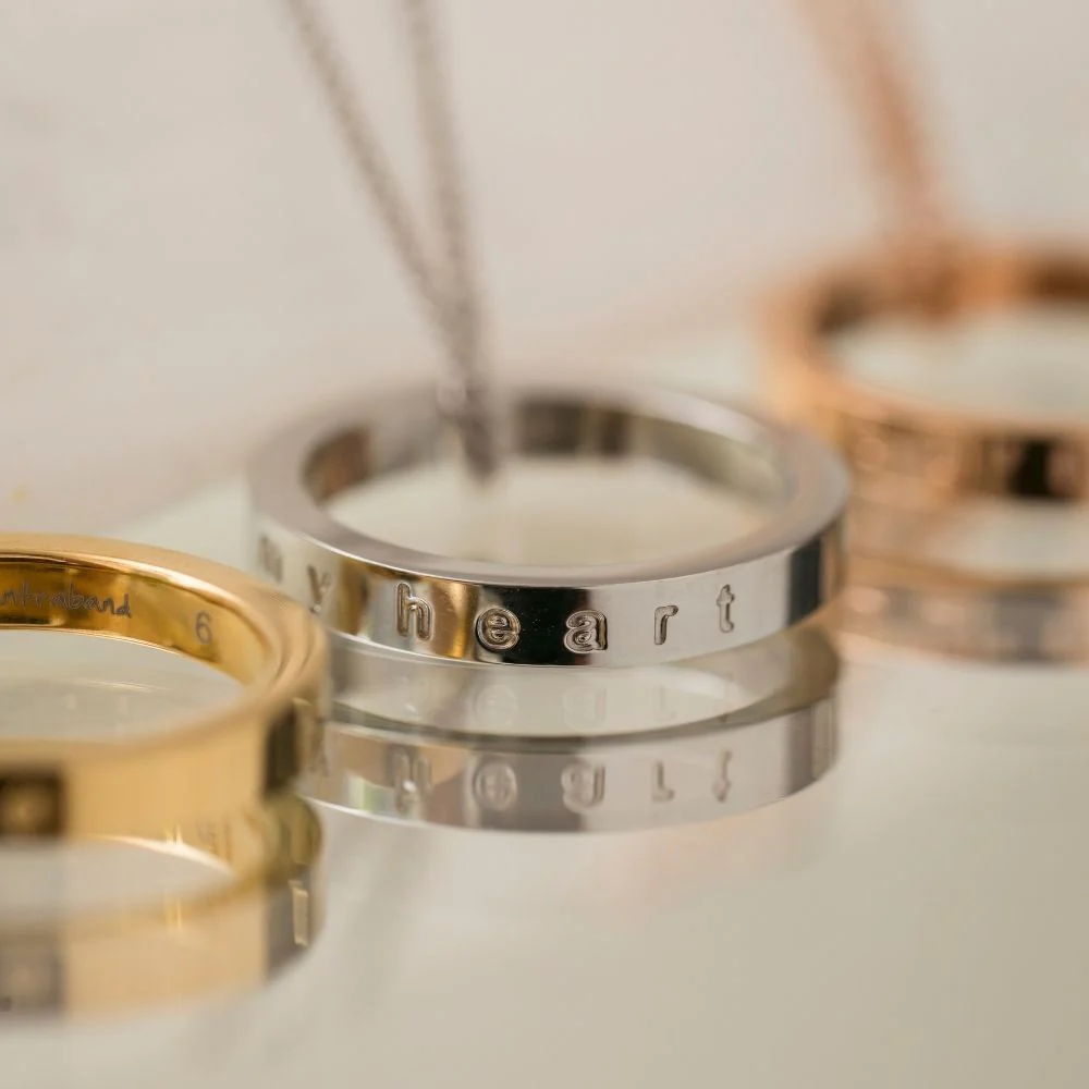 Always In My Heart (shiny) fidget ring necklace - Image 5