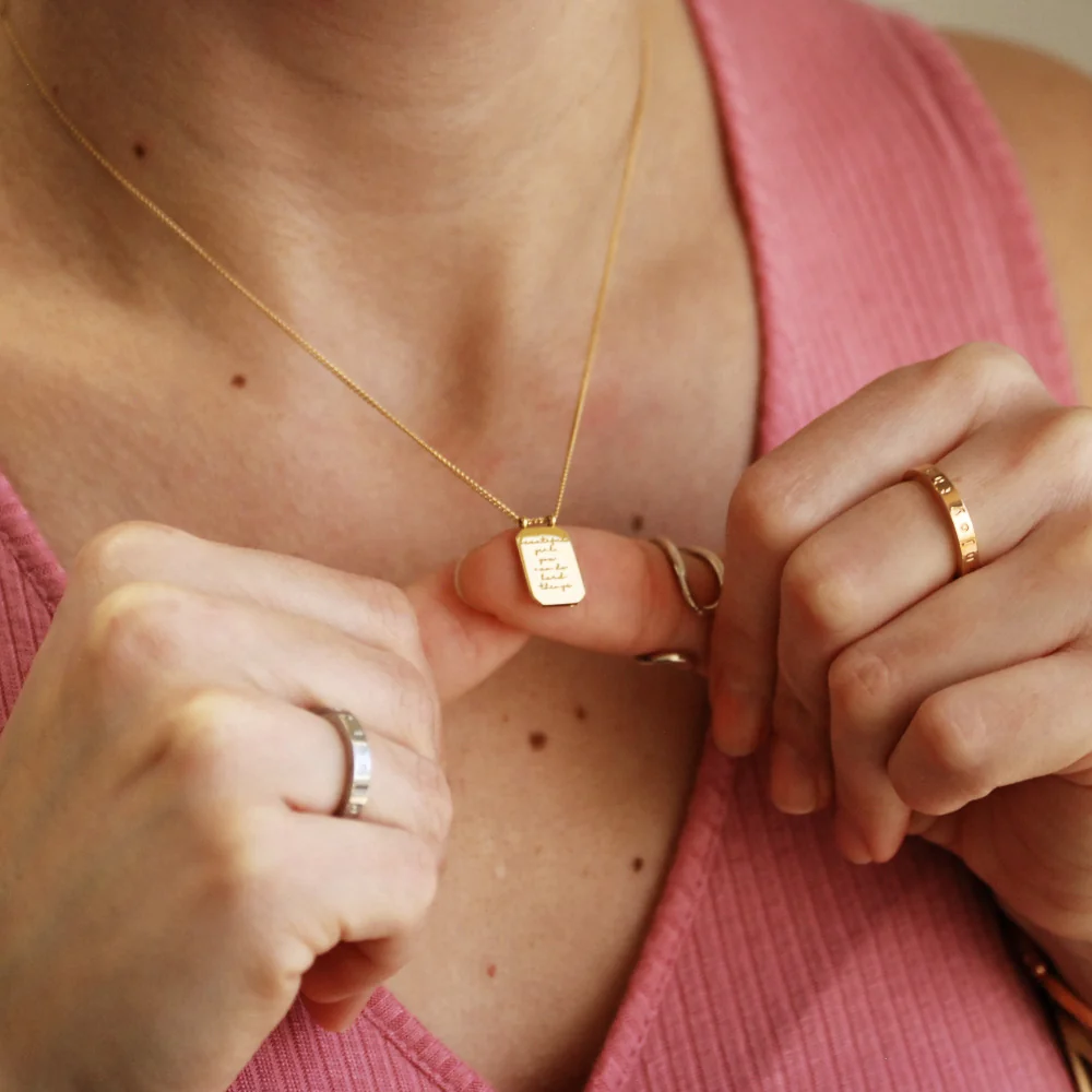 Beautiful Girl, You Can Do Hard Things - Necklace - Image 4