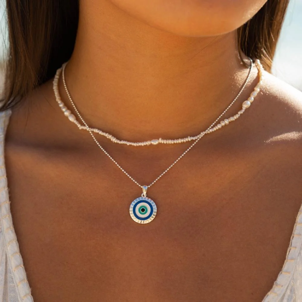 Evil Eye Necklace - I Am Supported And Protected - Image 3