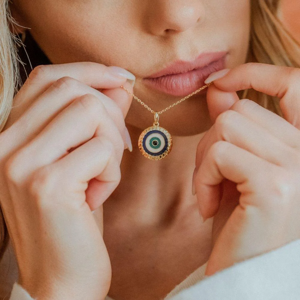 Evil Eye Necklace - I Am Supported And Protected - Image 4