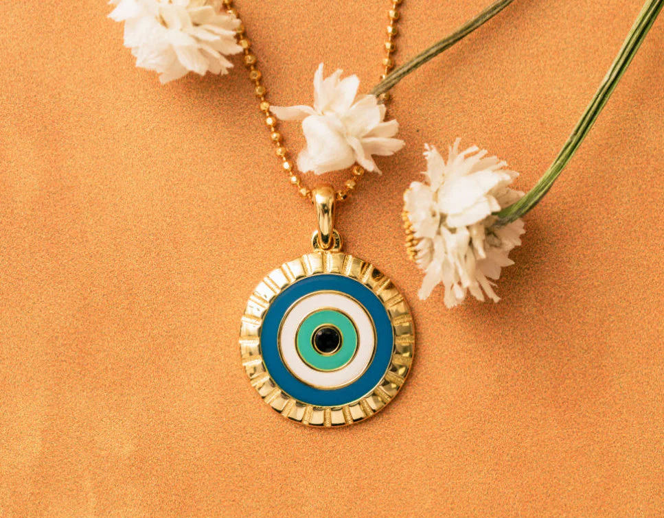 Evil Eye Necklace - I Am Supported And Protected - Image 5