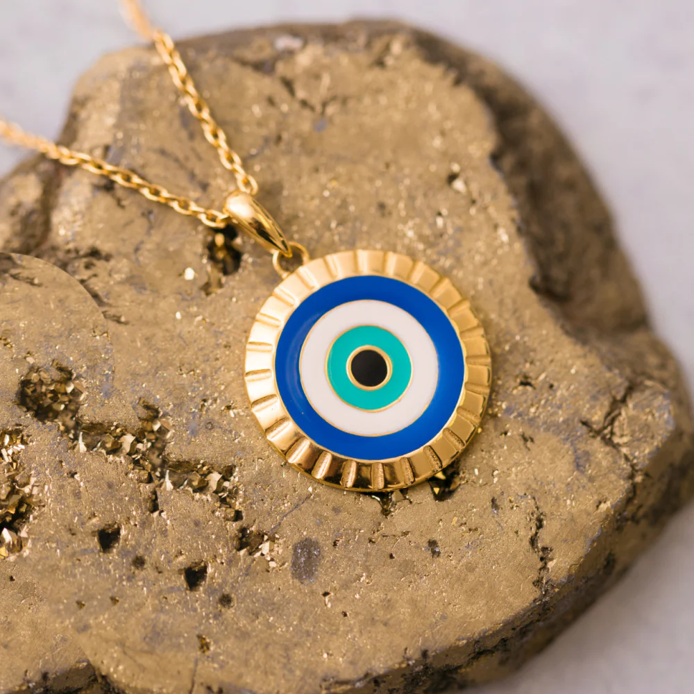 Evil Eye Necklace - I Am Supported And Protected - Image 6