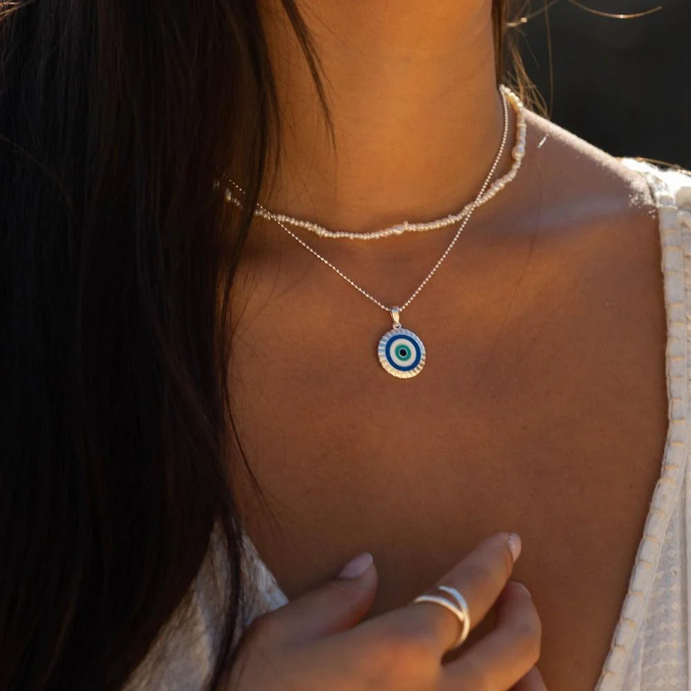 Evil Eye Necklace - I Am Supported And Protected - Image 7