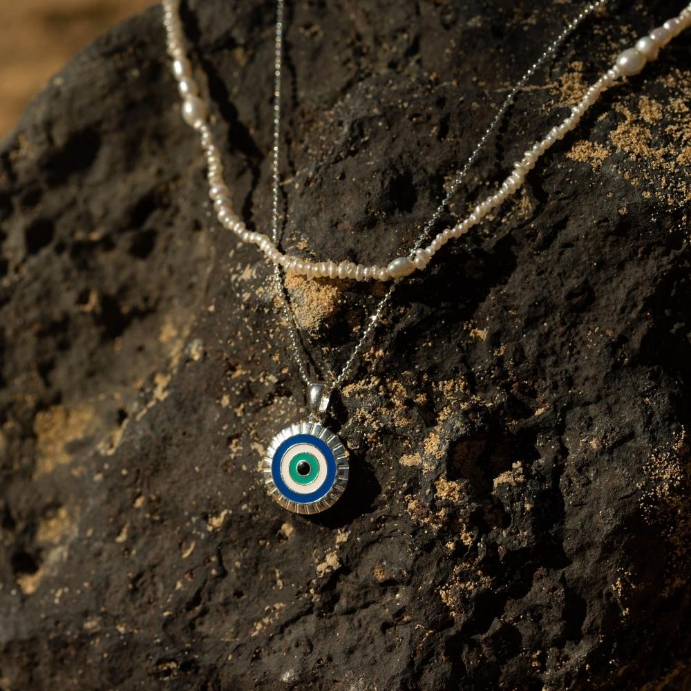 Evil Eye Necklace - I Am Supported And Protected - Image 8
