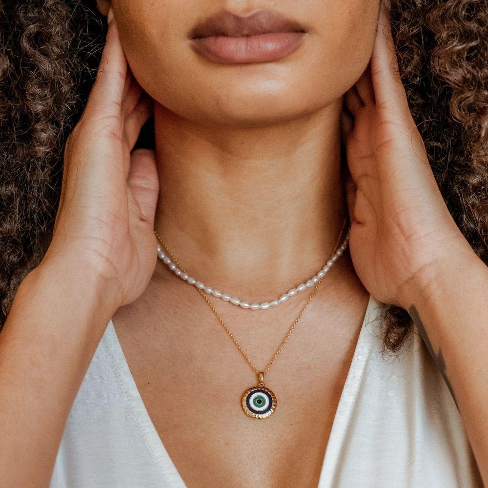 Evil Eye Necklace - I Am Supported And Protected - Image 9