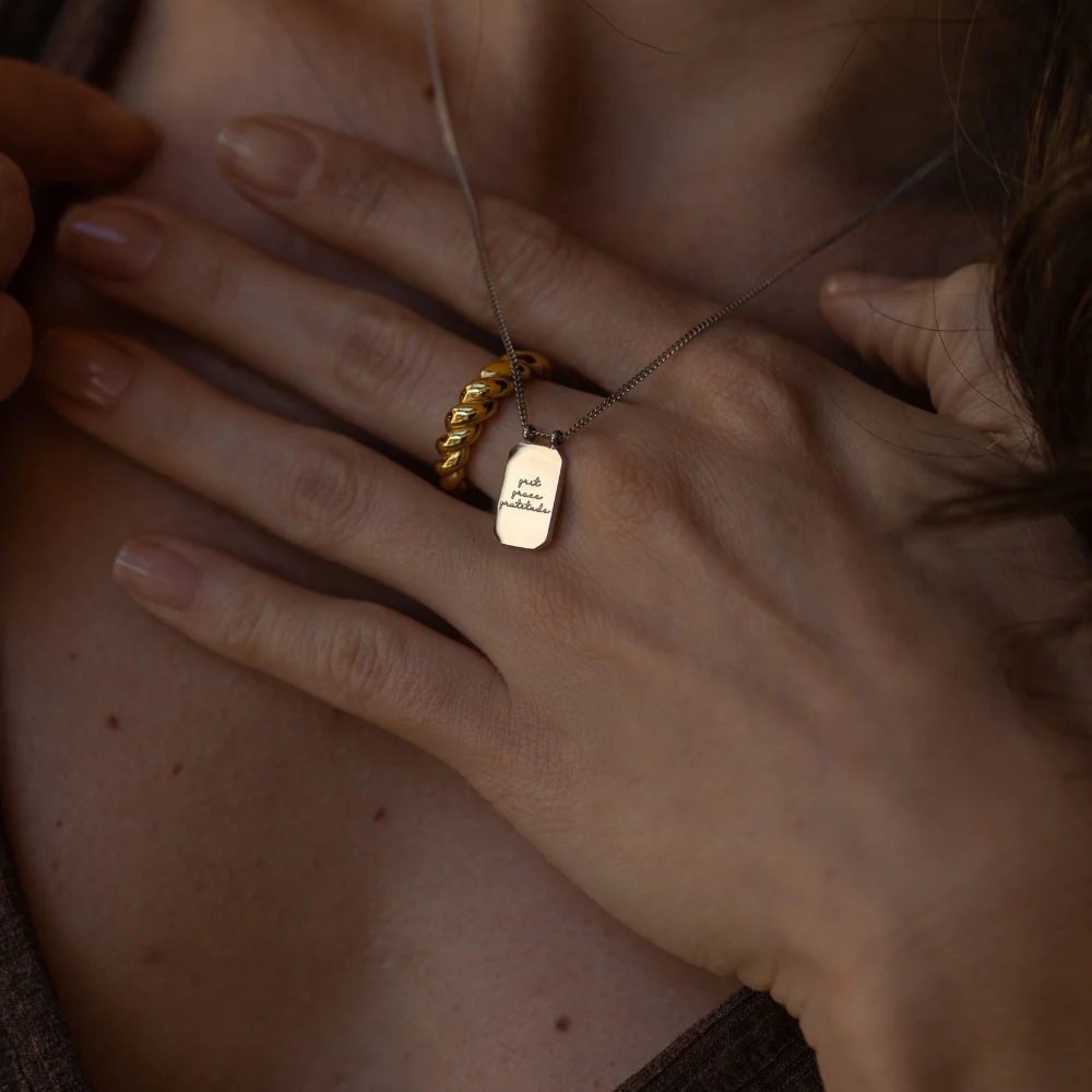 Grit Grace Gratitude - Necklace - Image 4