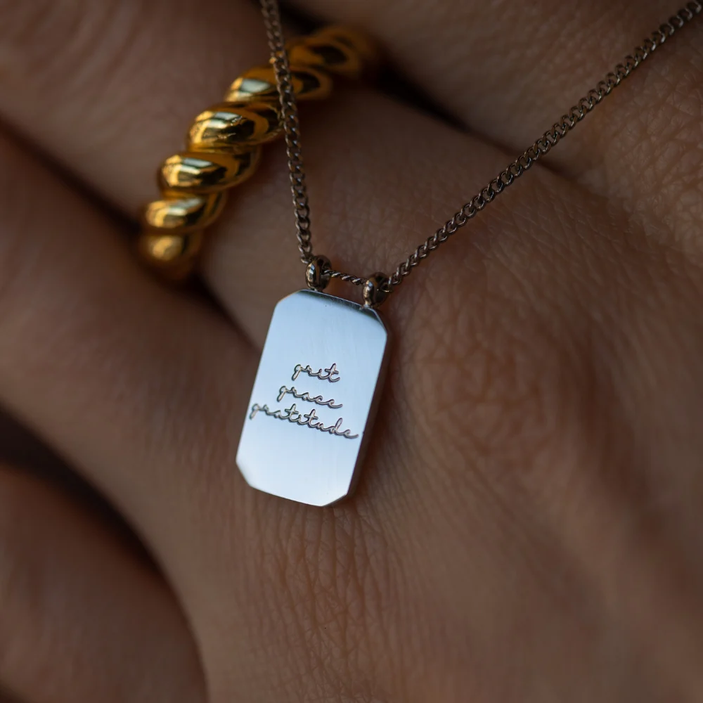 Grit Grace Gratitude - Necklace - Image 6