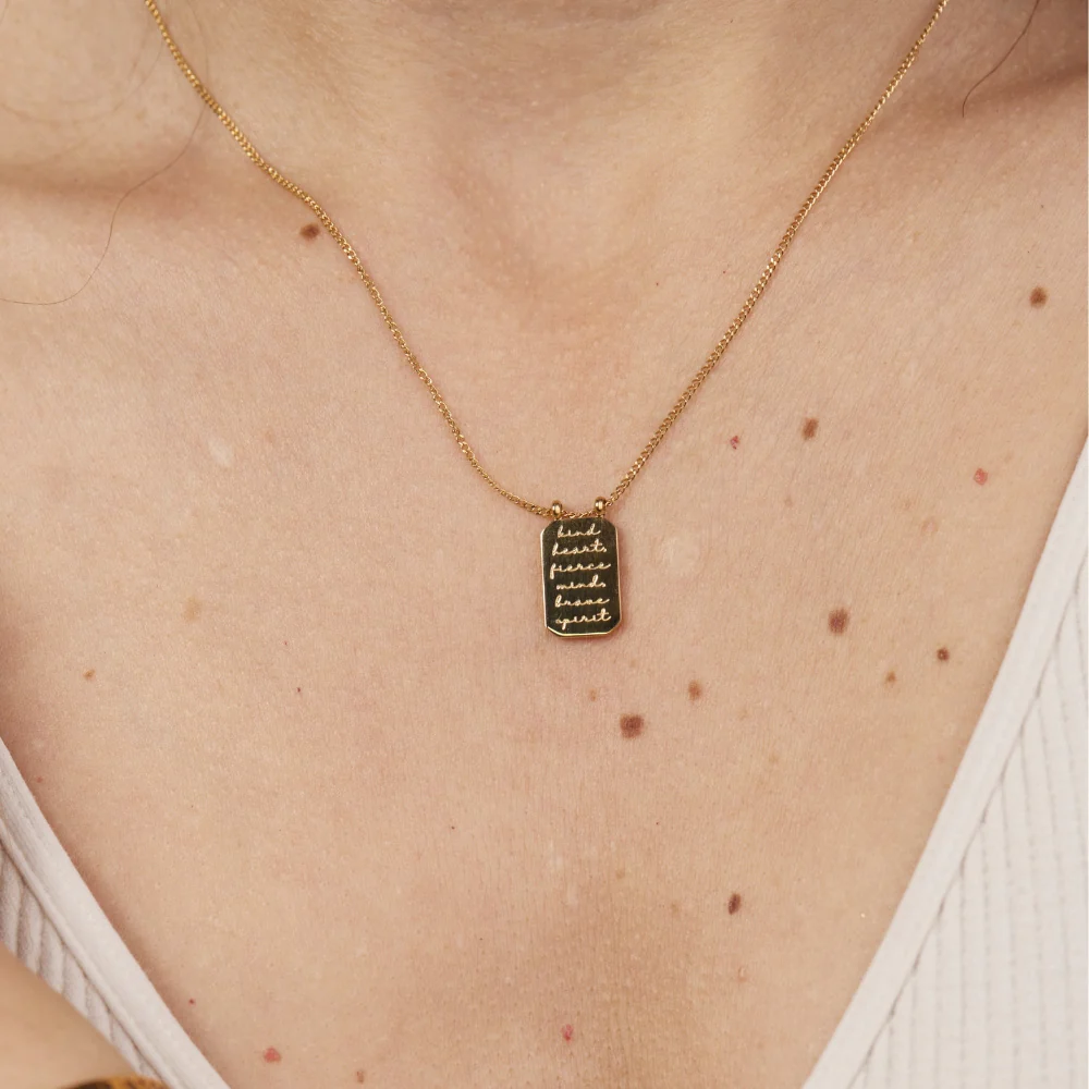 Kind Heart, Fierce Mind, Brave Spirit - Necklace - Image 3