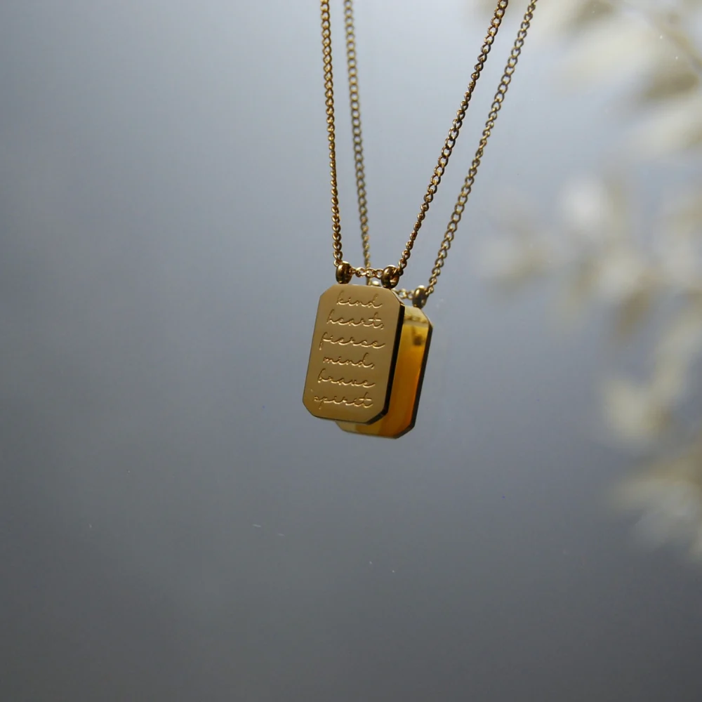 Kind Heart, Fierce Mind, Brave Spirit - Necklace - Image 5