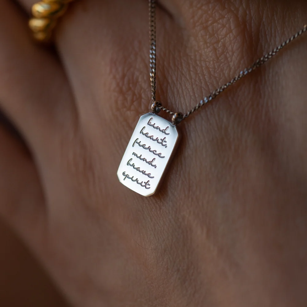 Kind Heart, Fierce Mind, Brave Spirit - Necklace - Image 7