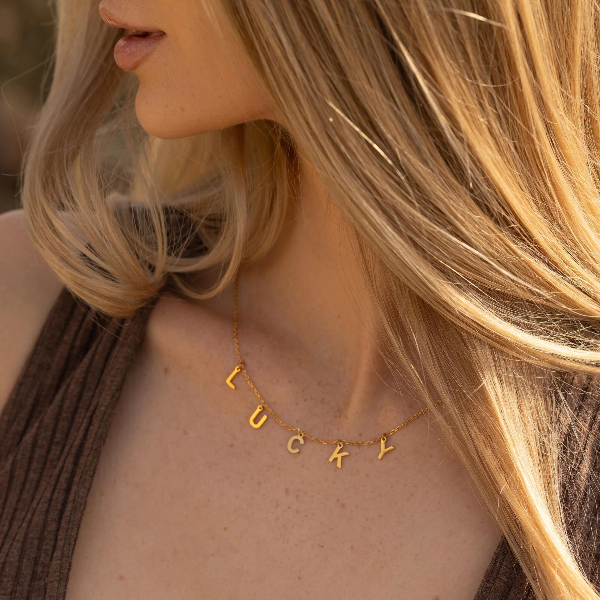 Lucky - Letter Chain necklace - Image 3