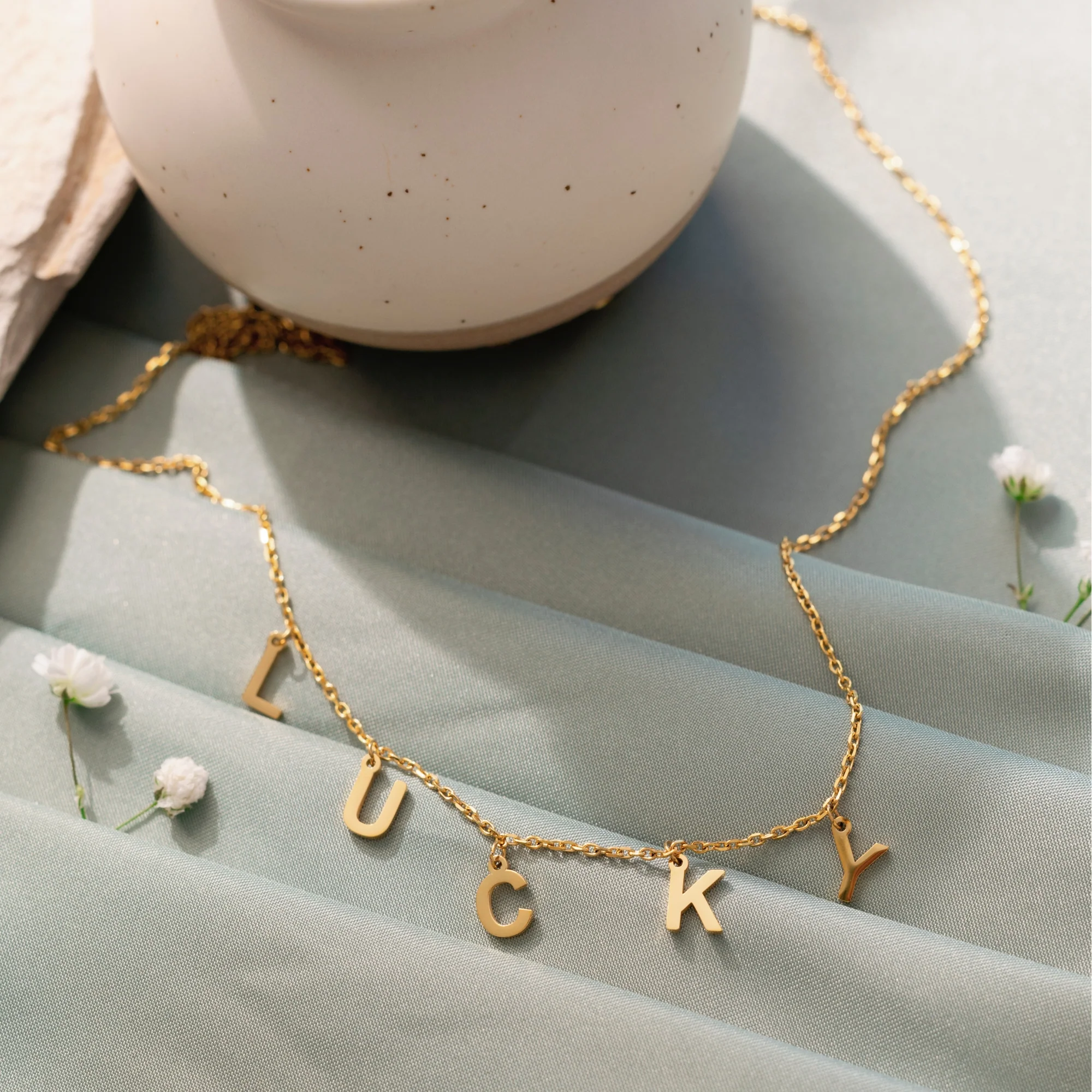 Lucky - Letter Chain necklace - Image 4