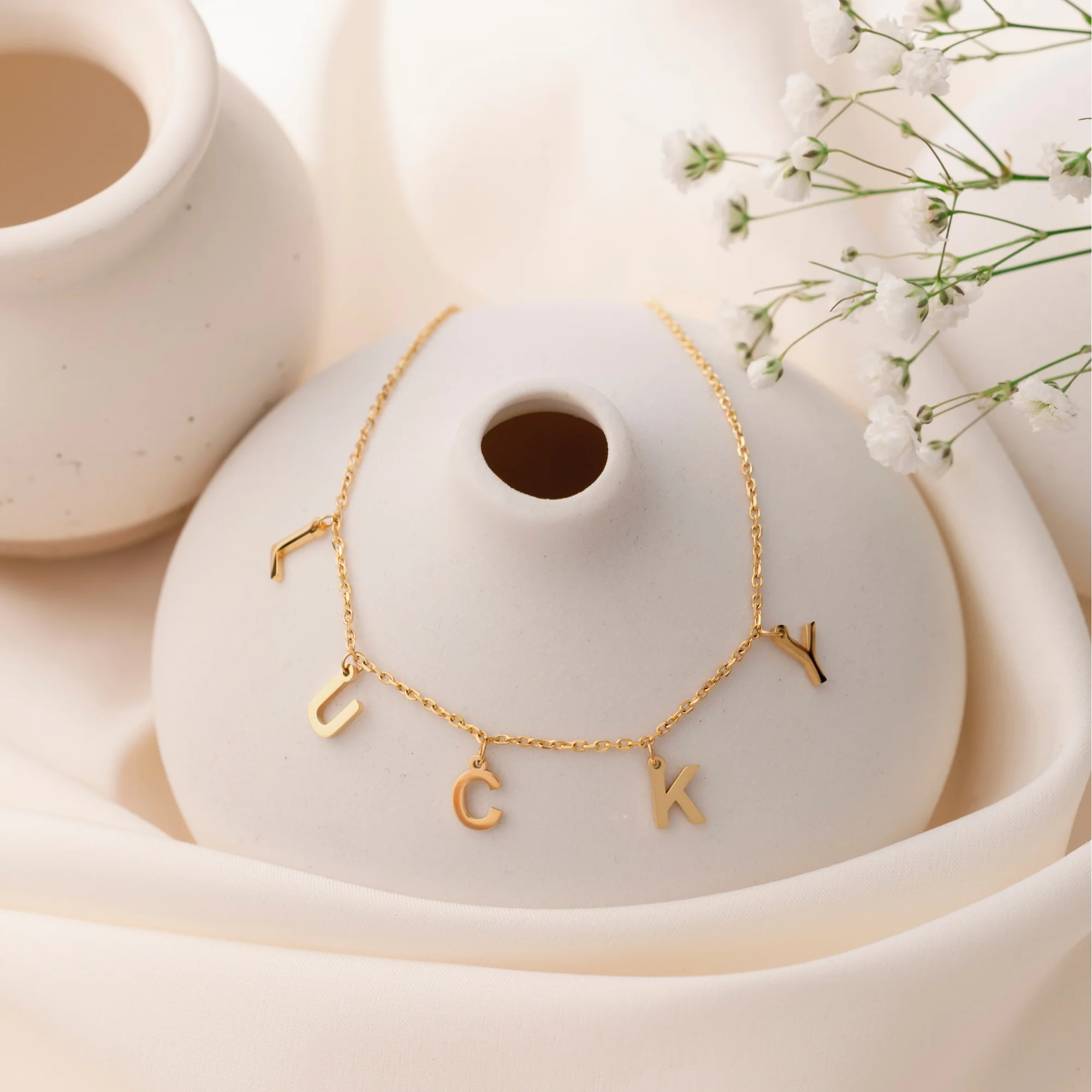 Lucky - Letter Chain necklace - Image 5