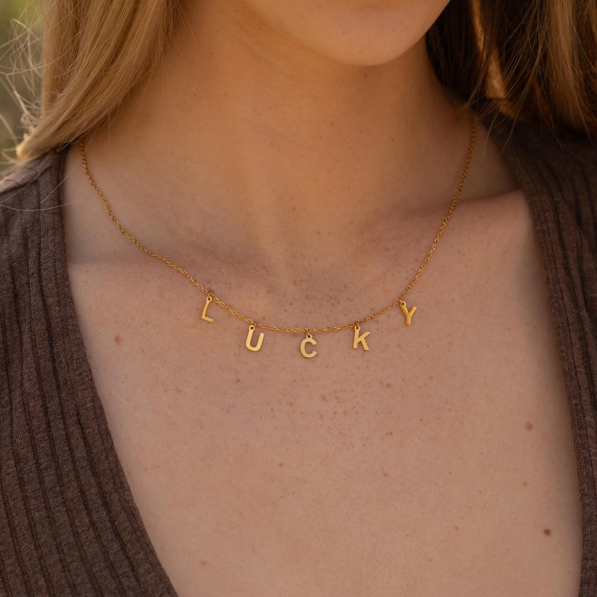 Lucky - Letter Chain necklace - Image 8