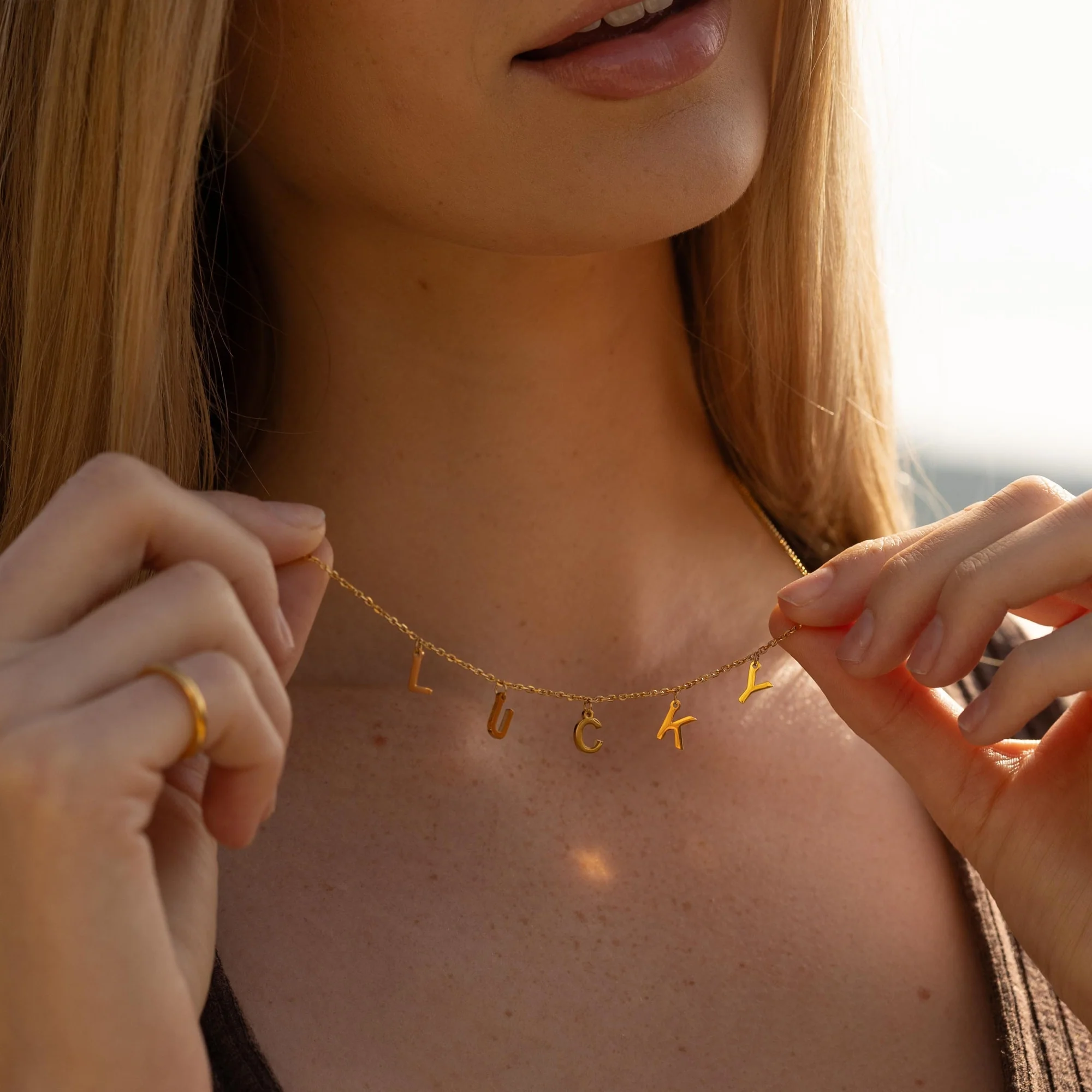 Lucky - Letter Chain necklace - Image 9