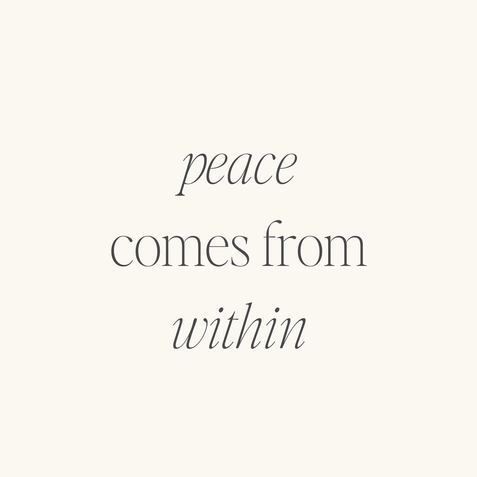 Peace Comes From Within (inside) - Image 3