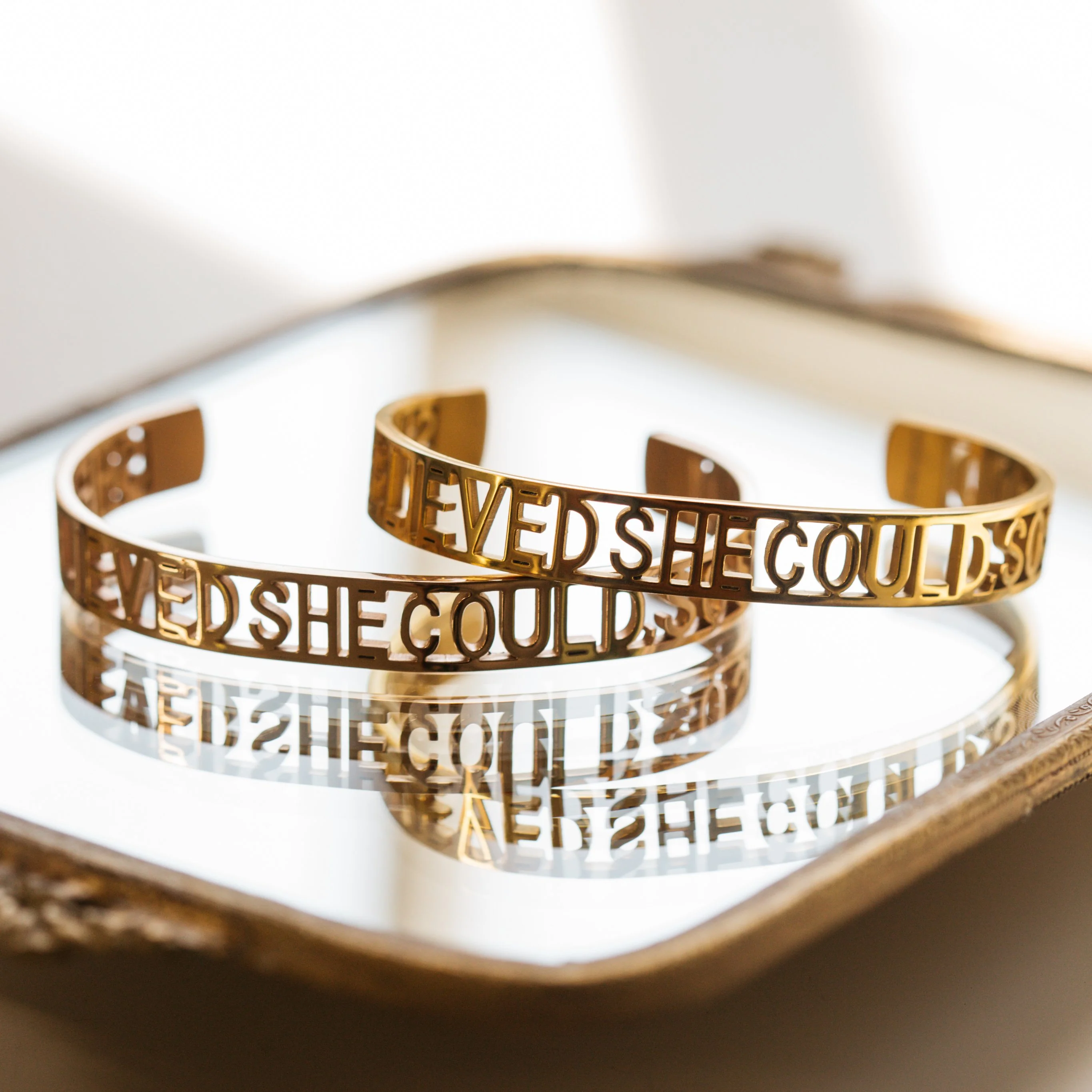 SHE BELIEVED SHE COULD, SO SHE DID - Statement Cuff - Image 3