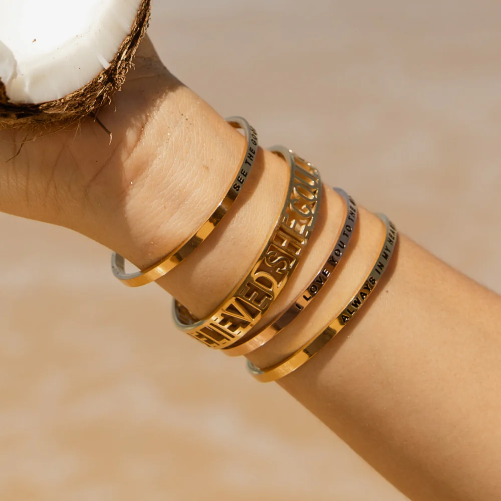 SHE BELIEVED SHE COULD, SO SHE DID - Statement Cuff - Image 4