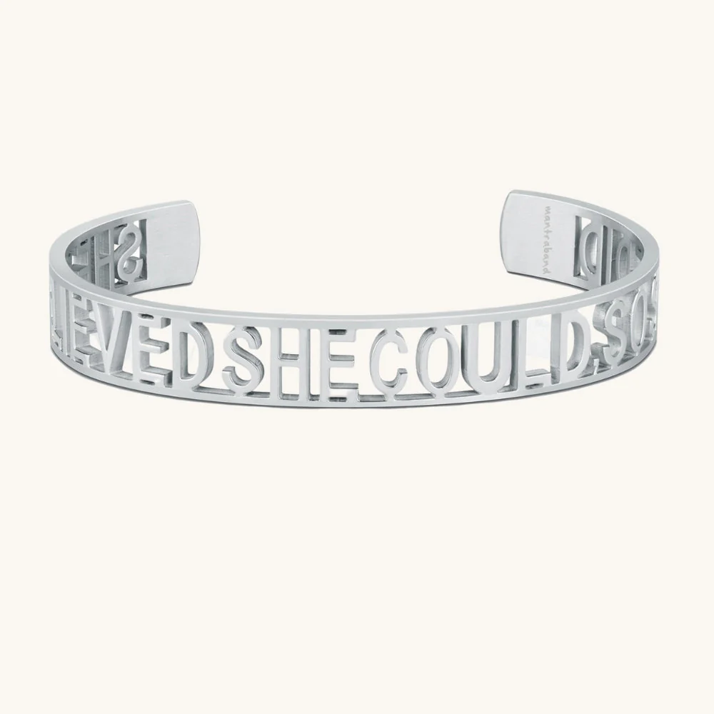 SHE BELIEVED SHE COULD, SO SHE DID - Statement Cuff - Image 7