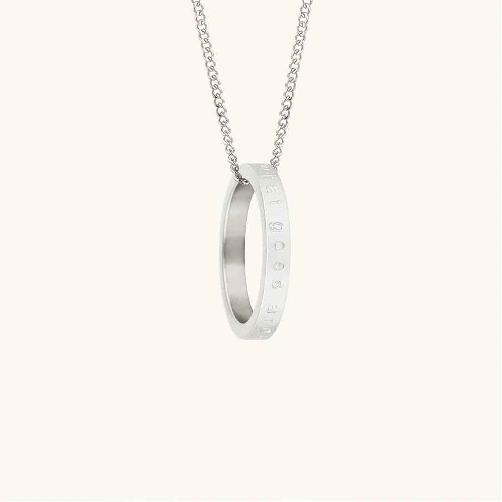 What Goes Around Comes Around (matte) fidget ring necklace - Image 10